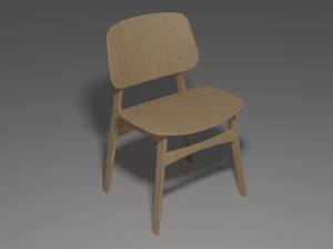 school chair 3D Model