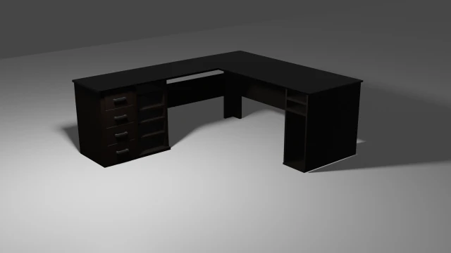 bureau 3D Model .c4d .max .obj .3ds .fbx .stl .blend 