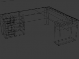 desk 3D 模型