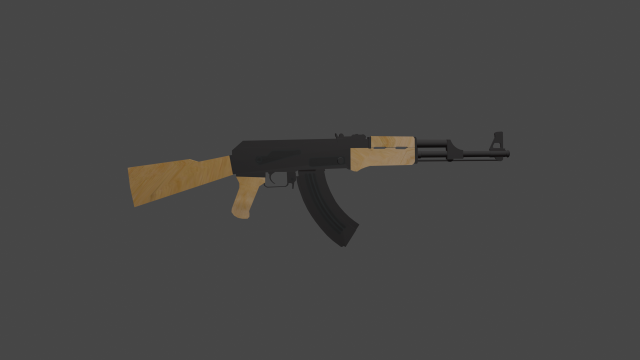ak47 kalashnikov Modello 3D .c4d .max .obj .3ds .fbx .stl .blend 