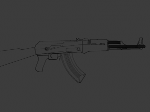 ak47 kalashnikov Modello 3D