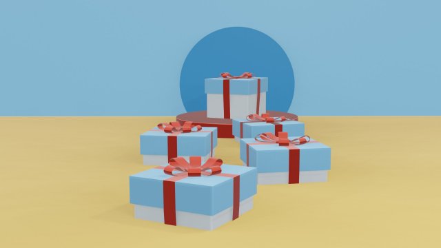 gift box 3D 模型 .c4d .max .obj .3ds .fbx .stl .blend