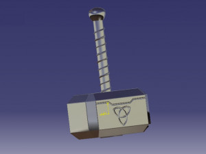 thors hammer 3D-Druckmodell