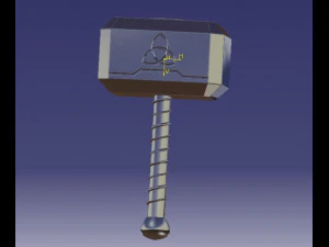 thors hammer 3D Print Model