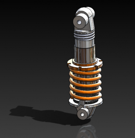 shock absorber 3D-Druckmodell .c4d .max .obj .3ds .fbx .stl .blend 