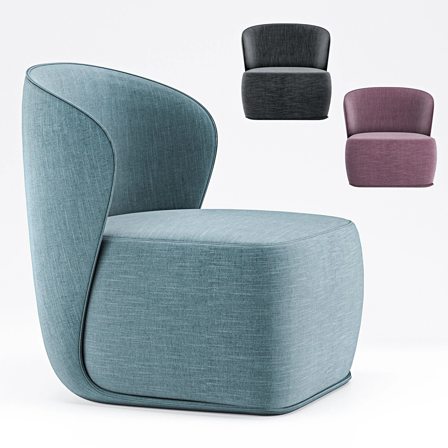 snug chair 3D Model .c4d .max .obj .3ds .fbx .stl .blend 