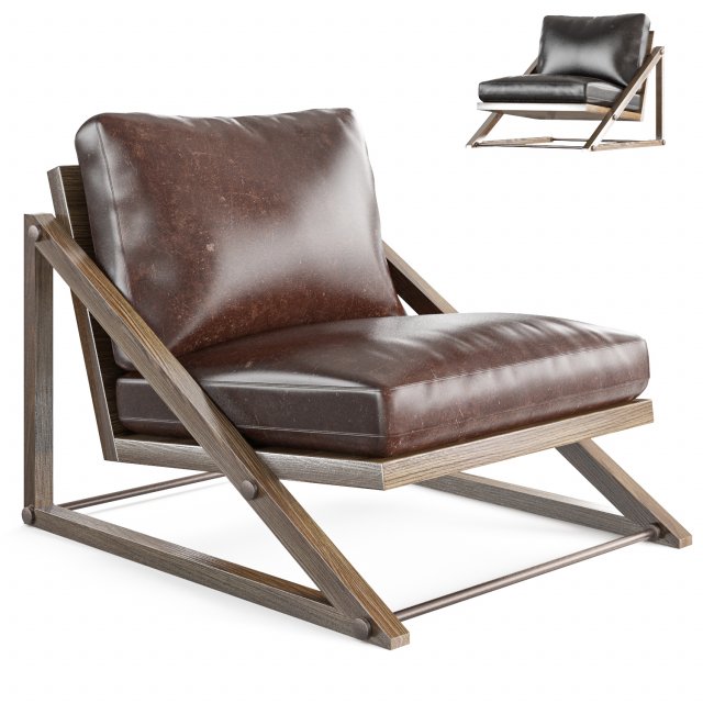 armchair 3D 모델 .c4d .max .obj .3ds .fbx .stl .blend 