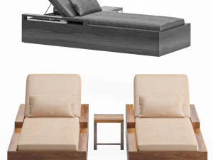 deck chair 3D Model