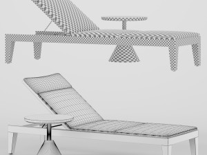 deck chair 3D Model