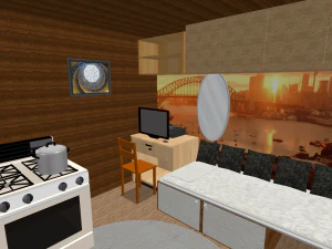 Hovel hut wood house Cabana base model 3D Model
