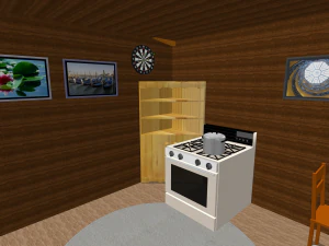 Hovel hut wood house Cabana base model 3D Model
