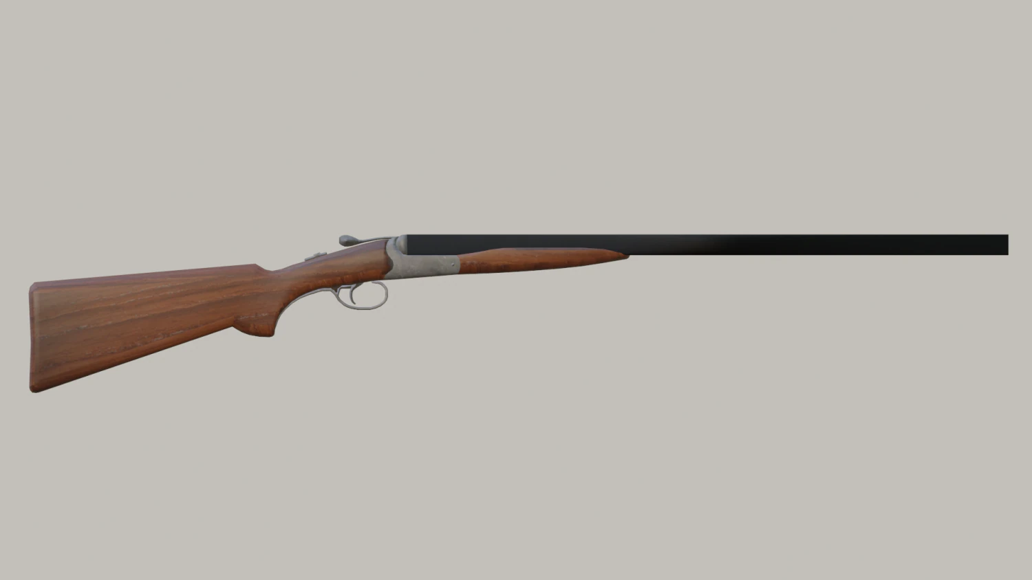 double barrel shotgun 3D Model .c4d .max .obj .3ds .fbx .stl .blend 