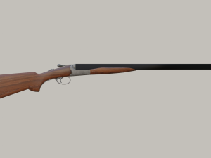 double barrel shotgun 3D Model