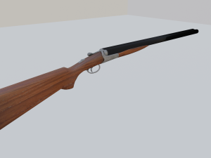 double barrel shotgun 3Dモデル