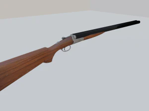 double barrel shotgun 3D Model
