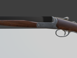 double barrel shotgun 3Dモデル