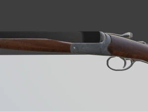 double barrel shotgun 3D Model