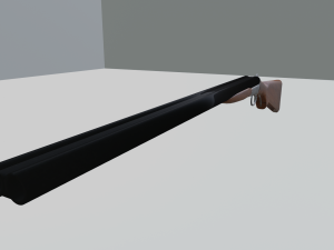 double barrel shotgun 3Dモデル