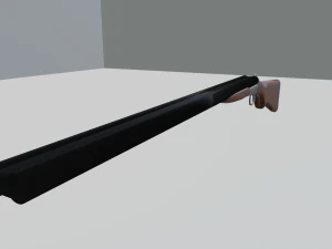 double barrel shotgun 3D Model