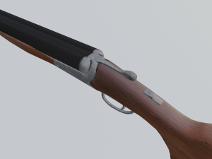 double barrel shotgun 3Dモデル