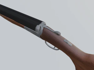 double barrel shotgun 3D Model
