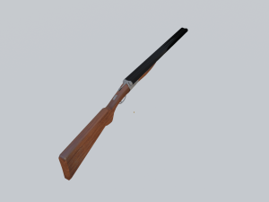 double barrel shotgun 3Dモデル