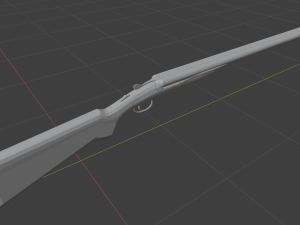 double barrel shotgun 3Dモデル