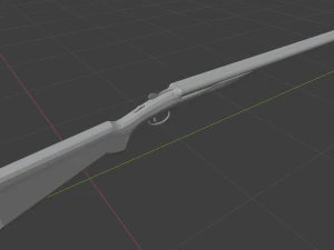 double barrel shotgun 3D Model