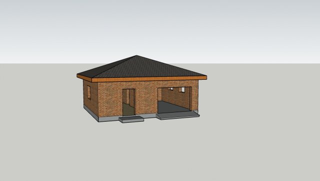 garage Model 3D .c4d .max .obj .3ds .fbx .stl .blend 