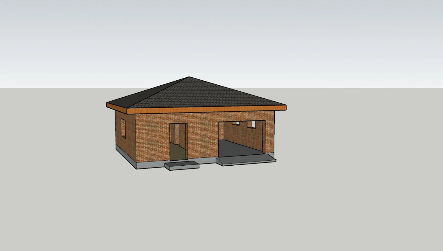 garagem Modelo 3D .c4d .max .obj .3ds .fbx .stl .blend 