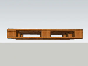 palete euro Modelo 3D