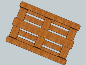 palete euro Modelo 3D