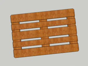 palete euro Modelo 3D