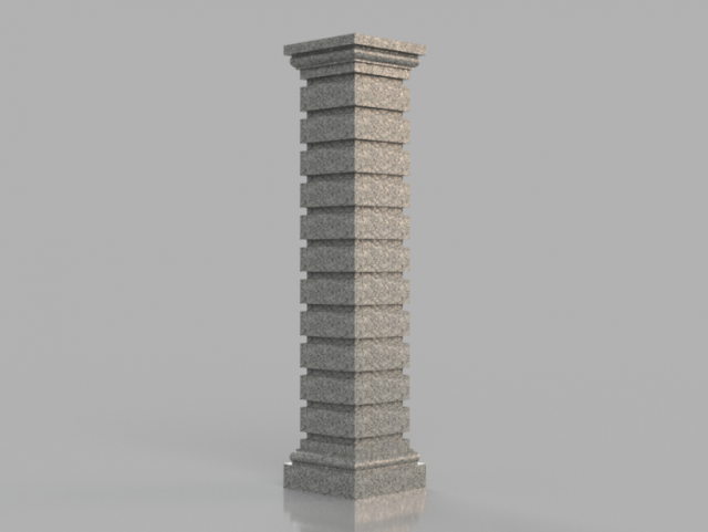 column 2 Modelo 3D .c4d .max .obj .3ds .fbx .stl .blend 