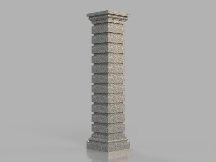 column 2 3D Model .c4d .max .obj .3ds .fbx .stl .blend 