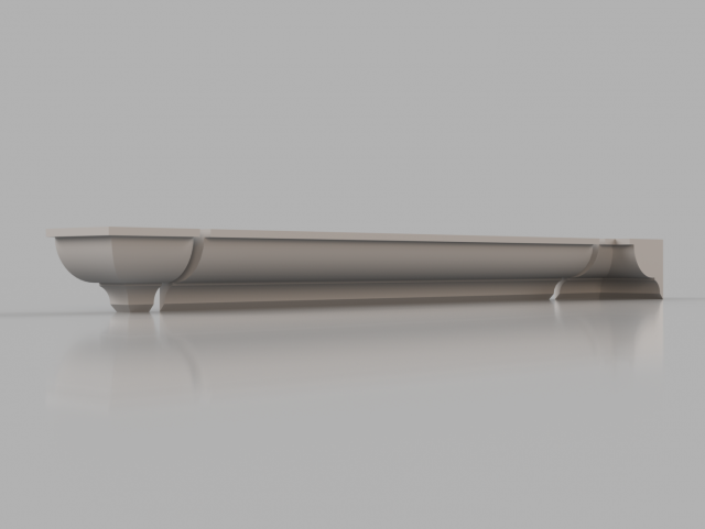 cornice no 1 from the major series cm1 3D Model .c4d .max .obj .3ds .fbx .stl .blend 