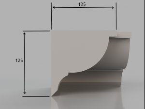 cornice no 1 from the major series cm1 3D Model