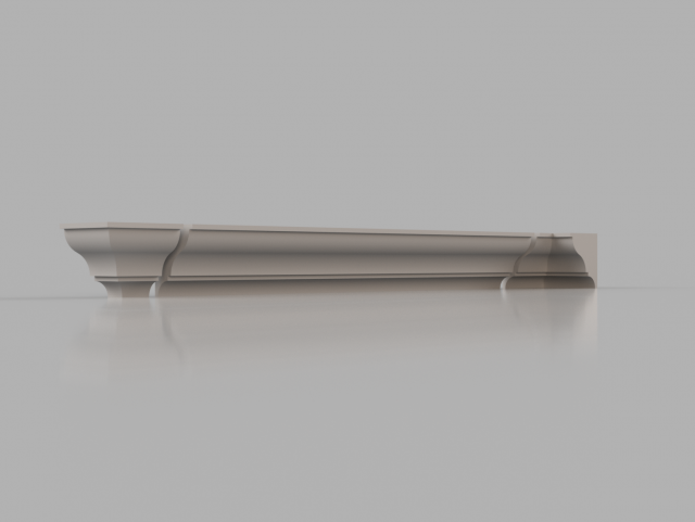 cornice no 3 from the major series cm3 3D Model .c4d .max .obj .3ds .fbx .stl .blend 