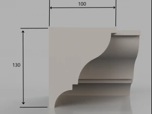 cornice no 3 from the major series cm3 3D Model