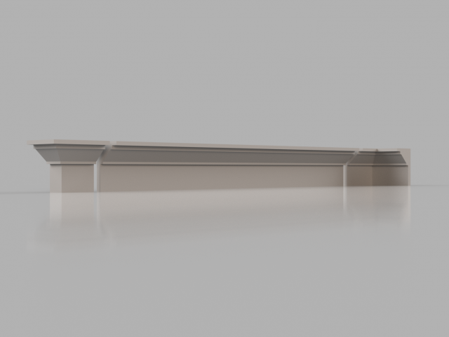 cornice no 4 from the major series cm4 3D Model .c4d .max .obj .3ds .fbx .stl .blend 