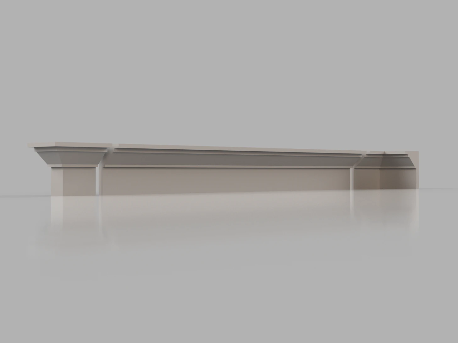 cornice no 4 from the major series cm4 3D Model .c4d .max .obj .3ds .fbx .stl .blend 