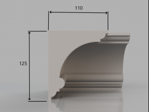 cornice no 5 from the major series cm5 3Dモデル