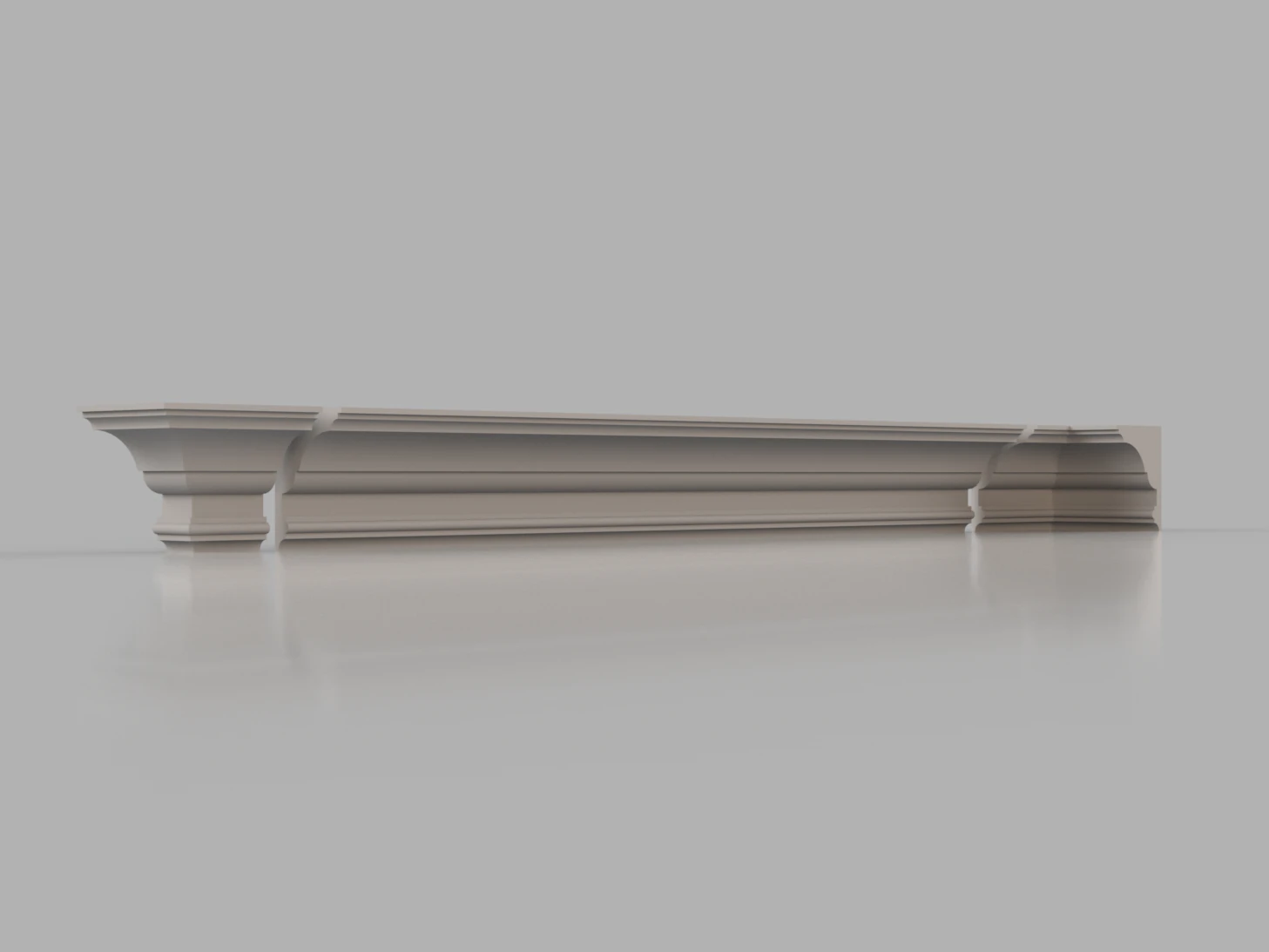 cornice no 6 from the major series cm6 3D Model .c4d .max .obj .3ds .fbx .stl .blend 