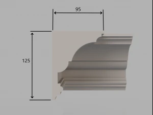 cornice no 6 from the major series cm6 3D Model