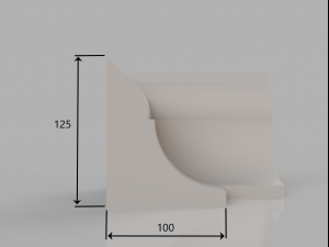 skirting board no 1 from the major series bm1 3D Model