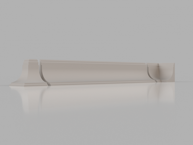 skirting board no 2 from the major series bm2 3D Модель .c4d .max .obj .3ds .fbx .stl .blend 