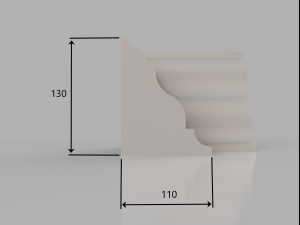 skirting board no 3 from the major series bm3 3D Model