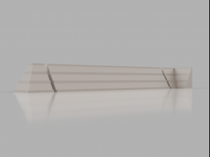 skirting board no 4 from the major series bm4 3D Model
