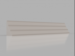 skirting board no 4 from the major series bm4 Modelo 3D