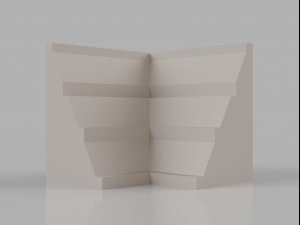skirting board no 4 from the major series bm4 Modelo 3D